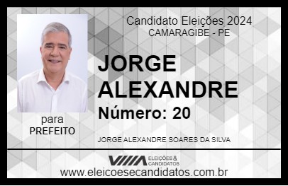 Candidato JORGE ALEXANDRE 2024 - CAMARAGIBE - Eleições