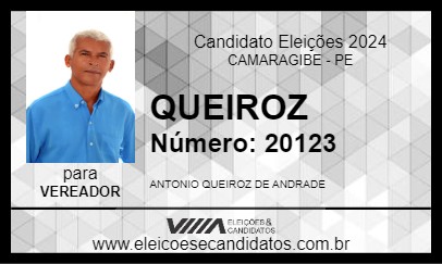 Candidato QUEIROZ 2024 - CAMARAGIBE - Eleições