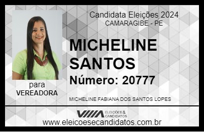 Candidato MICHELINE SANTOS 2024 - CAMARAGIBE - Eleições