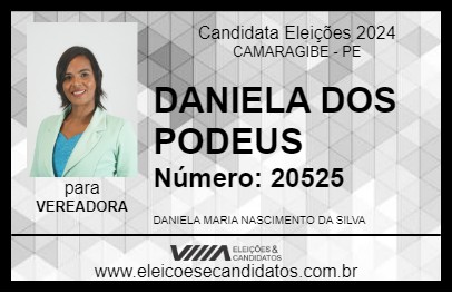 Candidato DANIELA DOS PODEUS 2024 - CAMARAGIBE - Eleições