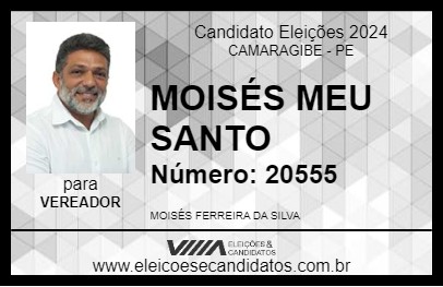 Candidato MOISÉS MEU SANTO 2024 - CAMARAGIBE - Eleições