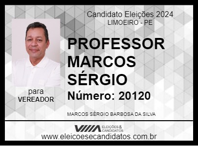 Candidato PROFESSOR MARCOS SÉRGIO 2024 - LIMOEIRO - Eleições