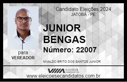 Candidato JUNIOR BENGAS 2024 - JATOBÁ - Eleições