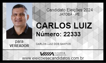 Candidato CARLOS LUIZ 2024 - JATOBÁ - Eleições