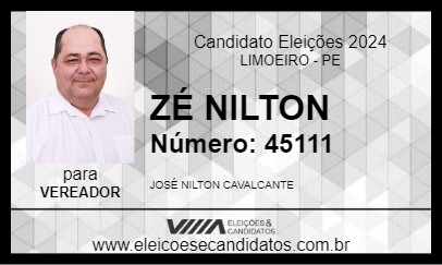 Candidato ZÉ NILTON 2024 - LIMOEIRO - Eleições