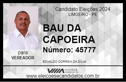 Candidato BAU DA CAPOEIRA 2024 - LIMOEIRO - Eleições