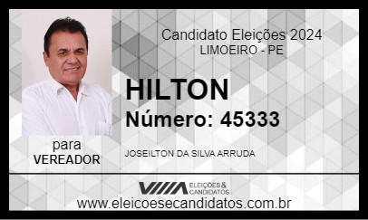 Candidato HILTON 2024 - LIMOEIRO - Eleições