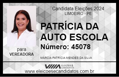 Candidato PATRÍCIA DA AUTO ESCOLA 2024 - LIMOEIRO - Eleições