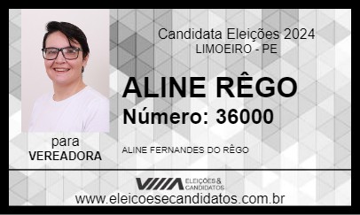 Candidato ALINE RÊGO 2024 - LIMOEIRO - Eleições