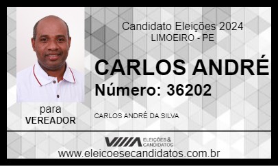 Candidato CARLOS ANDRÉ 2024 - LIMOEIRO - Eleições