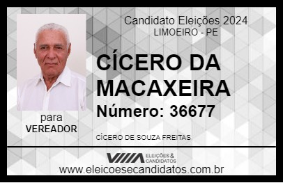 Candidato CÍCERO DA MACAXEIRA 2024 - LIMOEIRO - Eleições