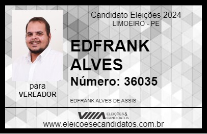 Candidato EDFRANK ALVES 2024 - LIMOEIRO - Eleições