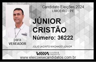 Candidato JÚNIOR CRISTÃO 2024 - LIMOEIRO - Eleições