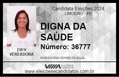 Candidato DIGNA DA SAÚDE 2024 - LIMOEIRO - Eleições