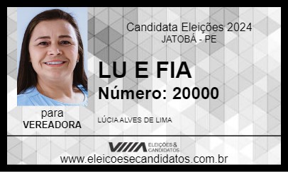 Candidato LU COLETIVO 2024 - JATOBÁ - Eleições