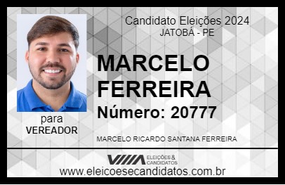 Candidato MARCELO FERREIRA 2024 - JATOBÁ - Eleições