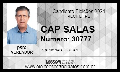 Candidato CAP SALAS 2024 - RECIFE - Eleições