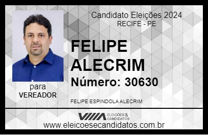 Candidato FELIPE ALECRIM 2024 - RECIFE - Eleições