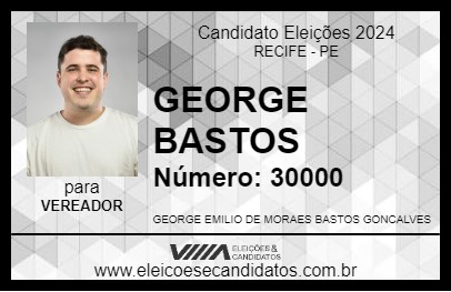 Candidato GEORGE BASTOS 2024 - RECIFE - Eleições