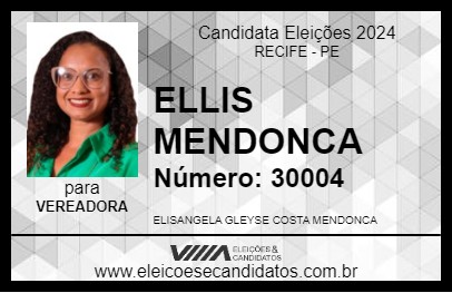 Candidato ELLIS MENDONCA 2024 - RECIFE - Eleições