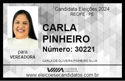 Candidato CARLA PINHEIRO 2024 - RECIFE - Eleições