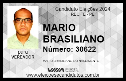 Candidato MARIO BRASILIANO 2024 - RECIFE - Eleições