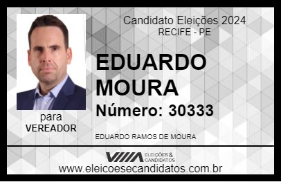 Candidato EDUARDO MOURA 2024 - RECIFE - Eleições