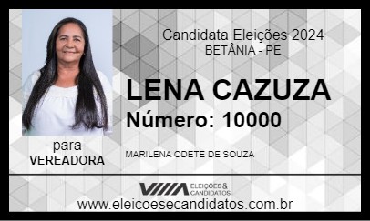 Candidato LENA CAZUZA 2024 - BETÂNIA - Eleições