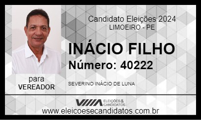 Candidato INÁCIO FILHO 2024 - LIMOEIRO - Eleições