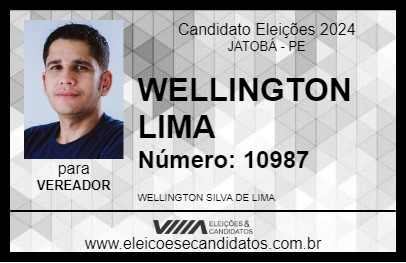 Candidato WELLINGTON LIMA 2024 - JATOBÁ - Eleições