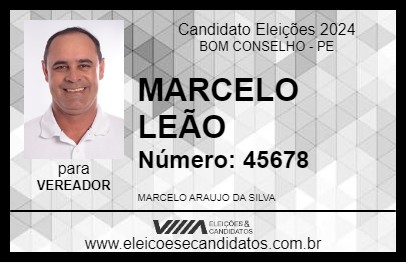 Candidato MARCELO LEÃO 2024 - BOM CONSELHO - Eleições