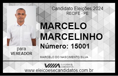 Candidato MARCELO MARCELINHO 2024 - RECIFE - Eleições