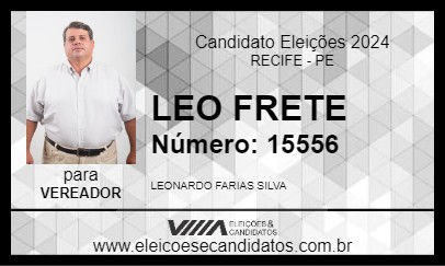 Candidato LEO FRETE 2024 - RECIFE - Eleições