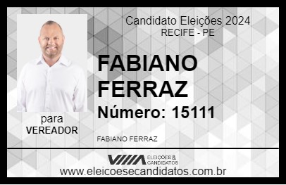 Candidato FABIANO FERRAZ 2024 - RECIFE - Eleições