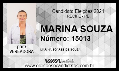 Candidato MARINA SOUZA 2024 - RECIFE - Eleições