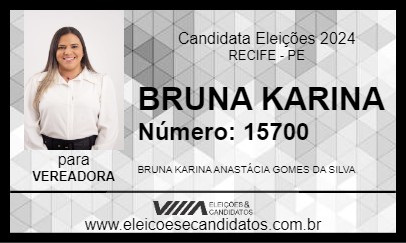 Candidato BRUNA KARINA 2024 - RECIFE - Eleições