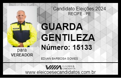 Candidato GUARDA GENTILEZA 2024 - RECIFE - Eleições