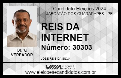 Candidato REIS DA INTERNET 2024 - JABOATÃO DOS GUARARAPES - Eleições