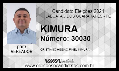 Candidato KIMURA 2024 - JABOATÃO DOS GUARARAPES - Eleições