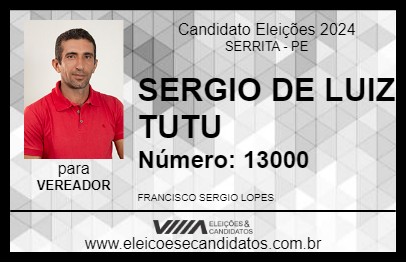 Candidato SERGIO LOPES 2024 - SERRITA - Eleições