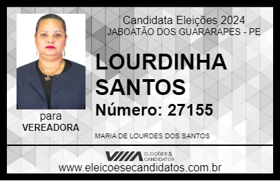 Candidato LOURDINHA SANTOS 2024 - JABOATÃO DOS GUARARAPES - Eleições