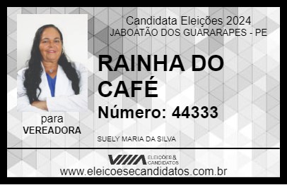 Candidato RAINHA DO CAFÉ 2024 - JABOATÃO DOS GUARARAPES - Eleições