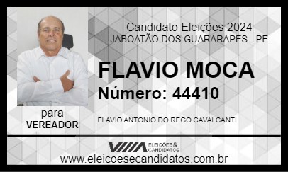 Candidato FLAVIO MOCA 2024 - JABOATÃO DOS GUARARAPES - Eleições