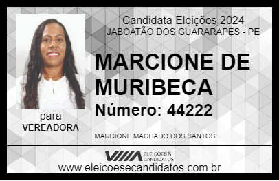 Candidato MARCIONE DE MURIBECA 2024 - JABOATÃO DOS GUARARAPES - Eleições