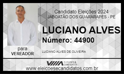 Candidato LUCIANO ALVES 2024 - JABOATÃO DOS GUARARAPES - Eleições