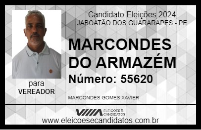 Candidato MARCONDES DO ARMAZÉM 2024 - JABOATÃO DOS GUARARAPES - Eleições