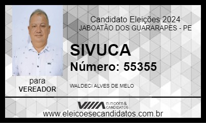 Candidato SIVUCA 2024 - JABOATÃO DOS GUARARAPES - Eleições