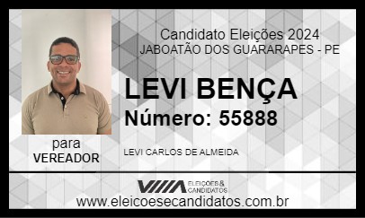 Candidato LEVI BENÇA 2024 - JABOATÃO DOS GUARARAPES - Eleições