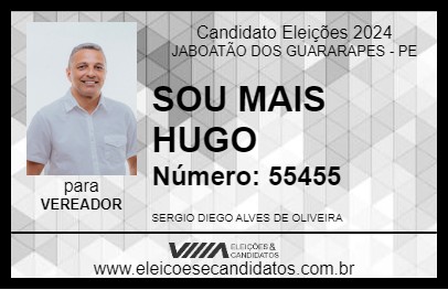 Candidato SOU MAIS HUGO 2024 - JABOATÃO DOS GUARARAPES - Eleições