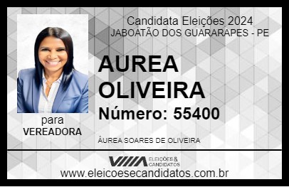 Candidato AUREA OLIVEIRA 2024 - JABOATÃO DOS GUARARAPES - Eleições